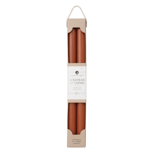 Terra Cotta 12" Tapers 2pk