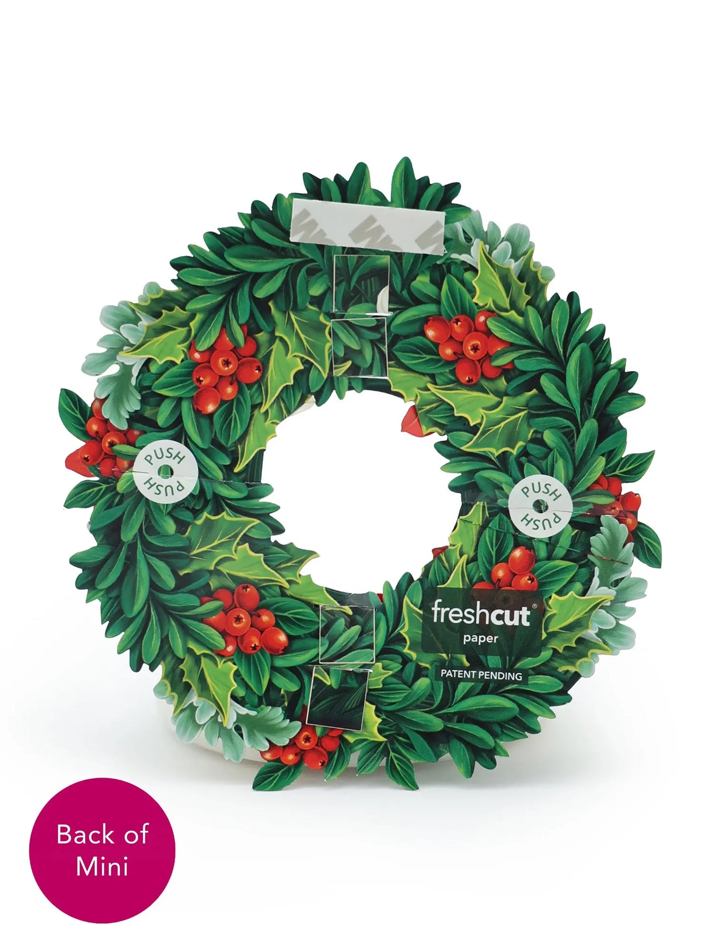 Mini Winter Joy Wreath Pop-up Card