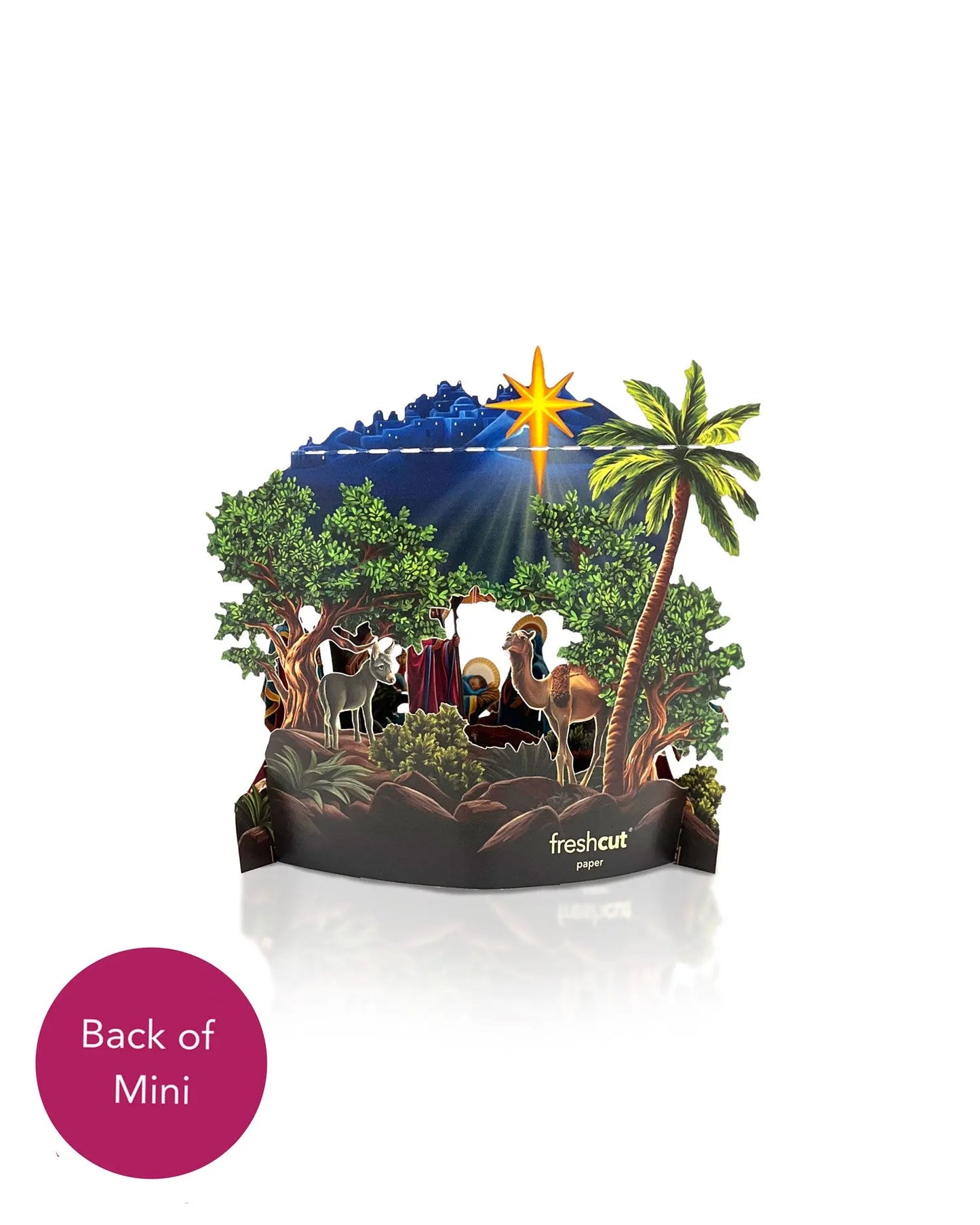 Mini Starlit Nativity Pop-up Card