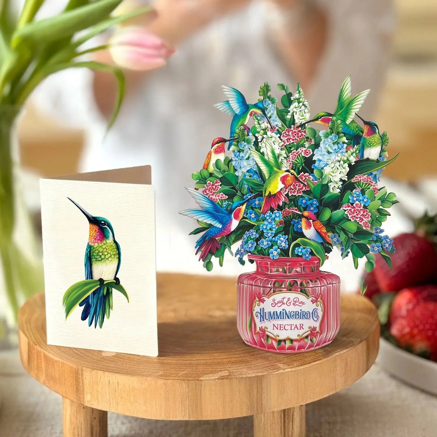 Mini Hummingbird Oasis Pop-up Card