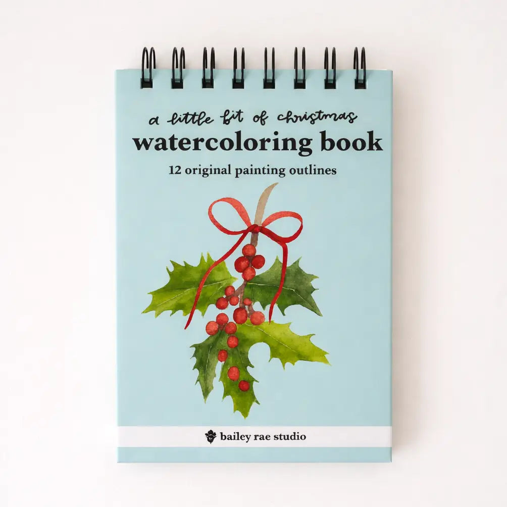 A Little Bit of Christmas Mini Watercoloring Book
