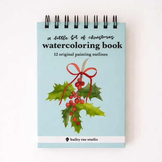 A Little Bit of Christmas Mini Watercoloring Book