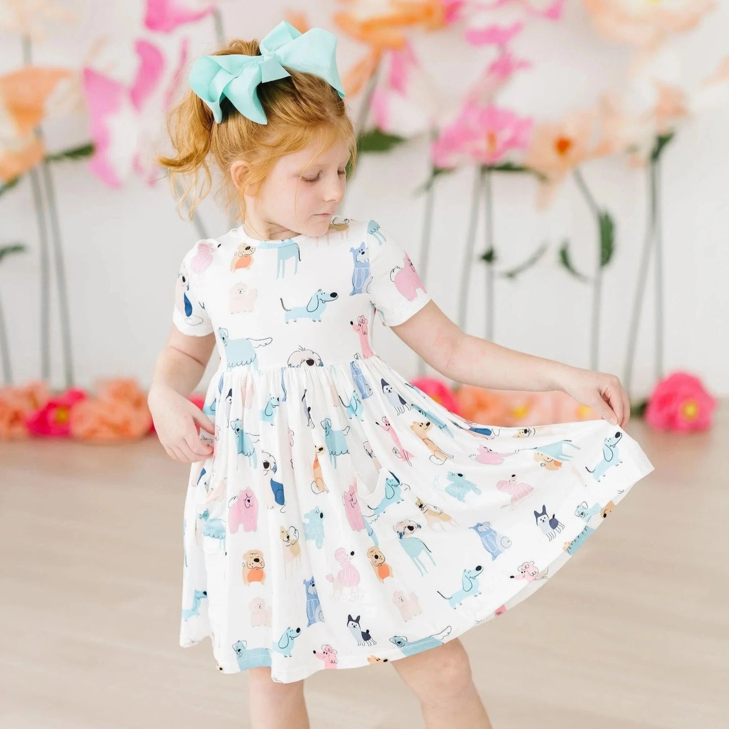 Puppy Pals S/S Pocket Twirl Dress