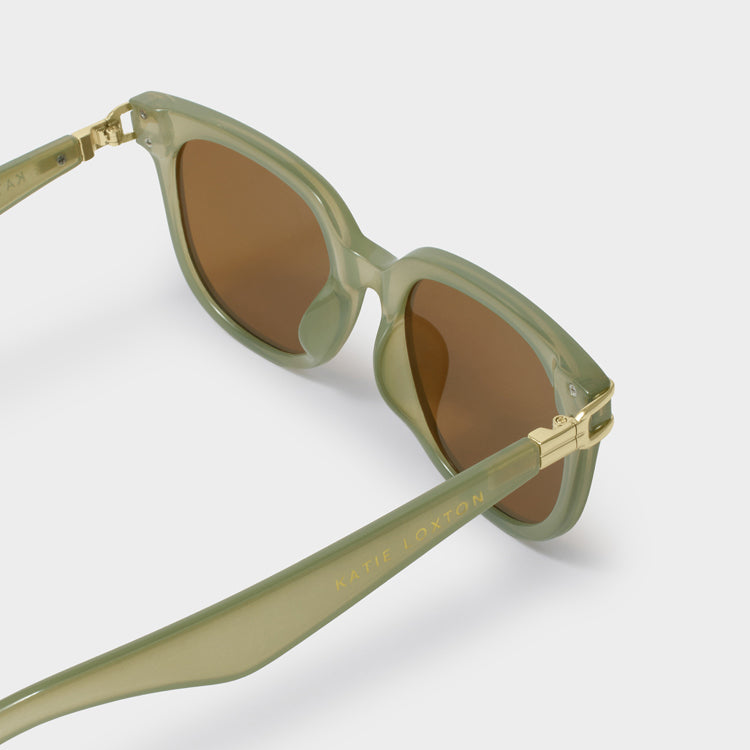 Manhattan Sunglasses Frosted Green Transparent