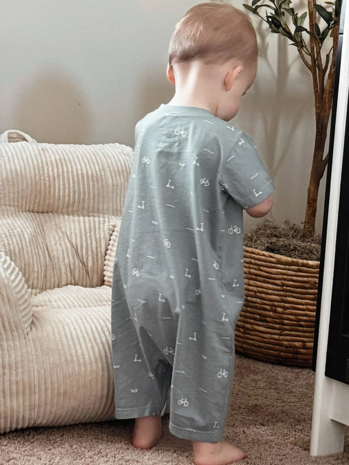 Cotton Shortie Romper Dash