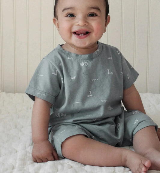 Cotton Shortie Romper Dash