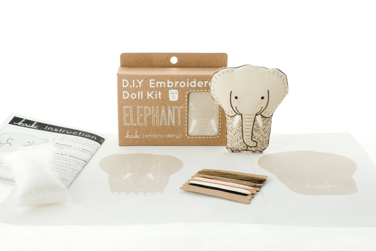 Elephant Embroidery Kit