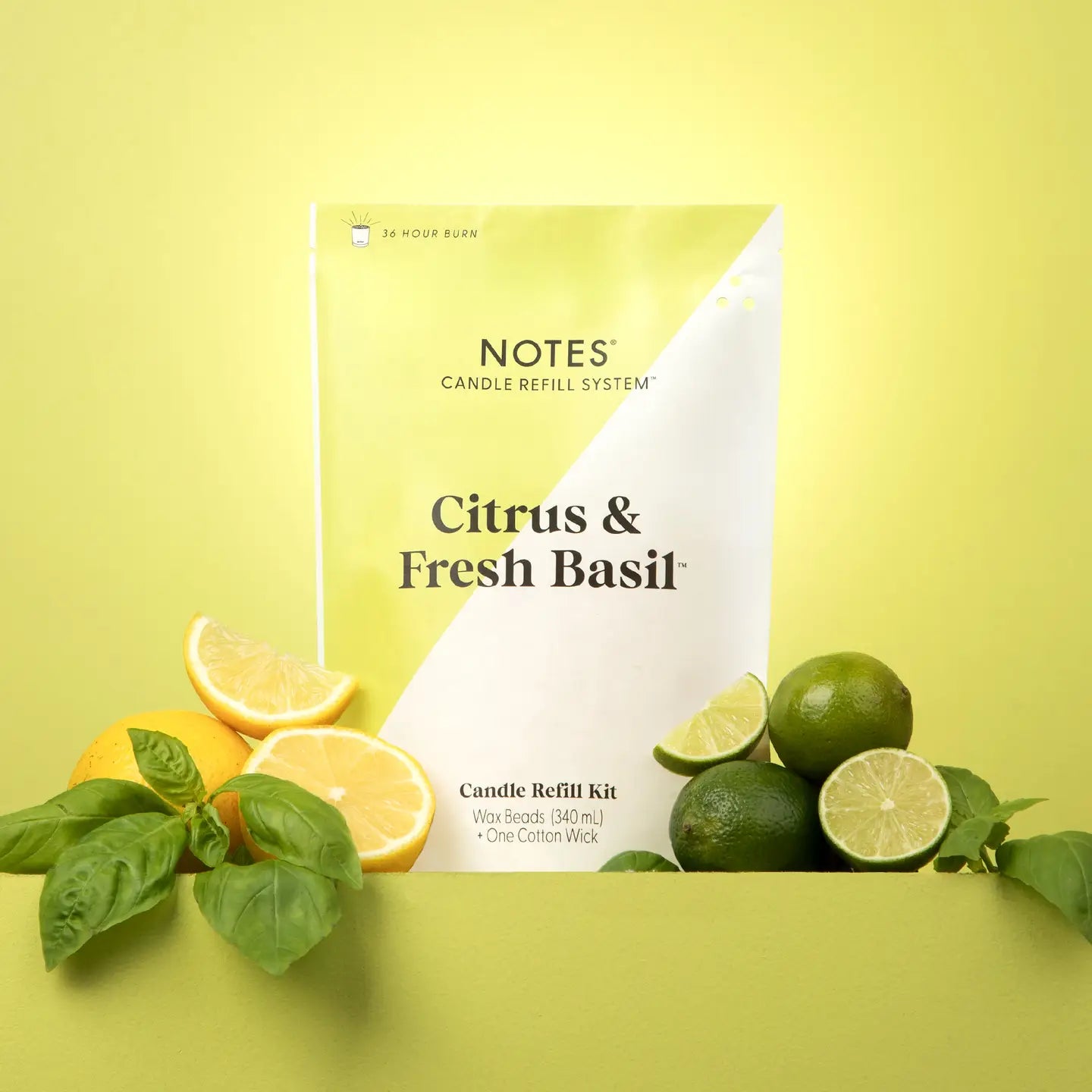 Candle Refill Kit Citrus & Fresh Basil