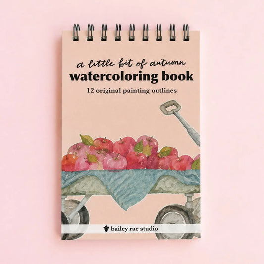 A Little Bit of Autumn Mini Watercoloring Book