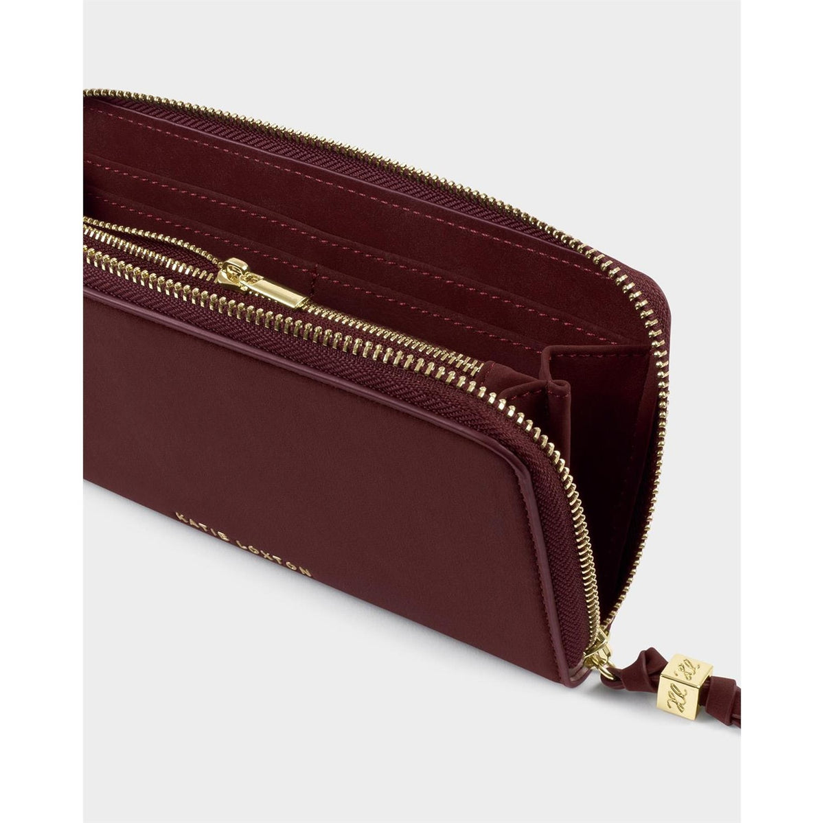 Cherry Suedette Large Wallet/Clutch
