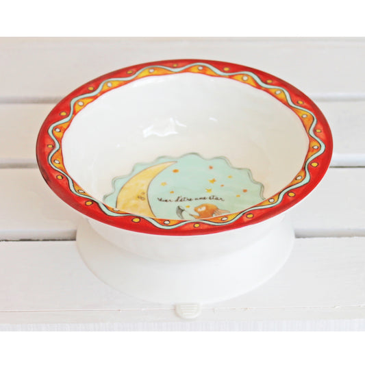 Wish On A Star Textured Suction Bowl
