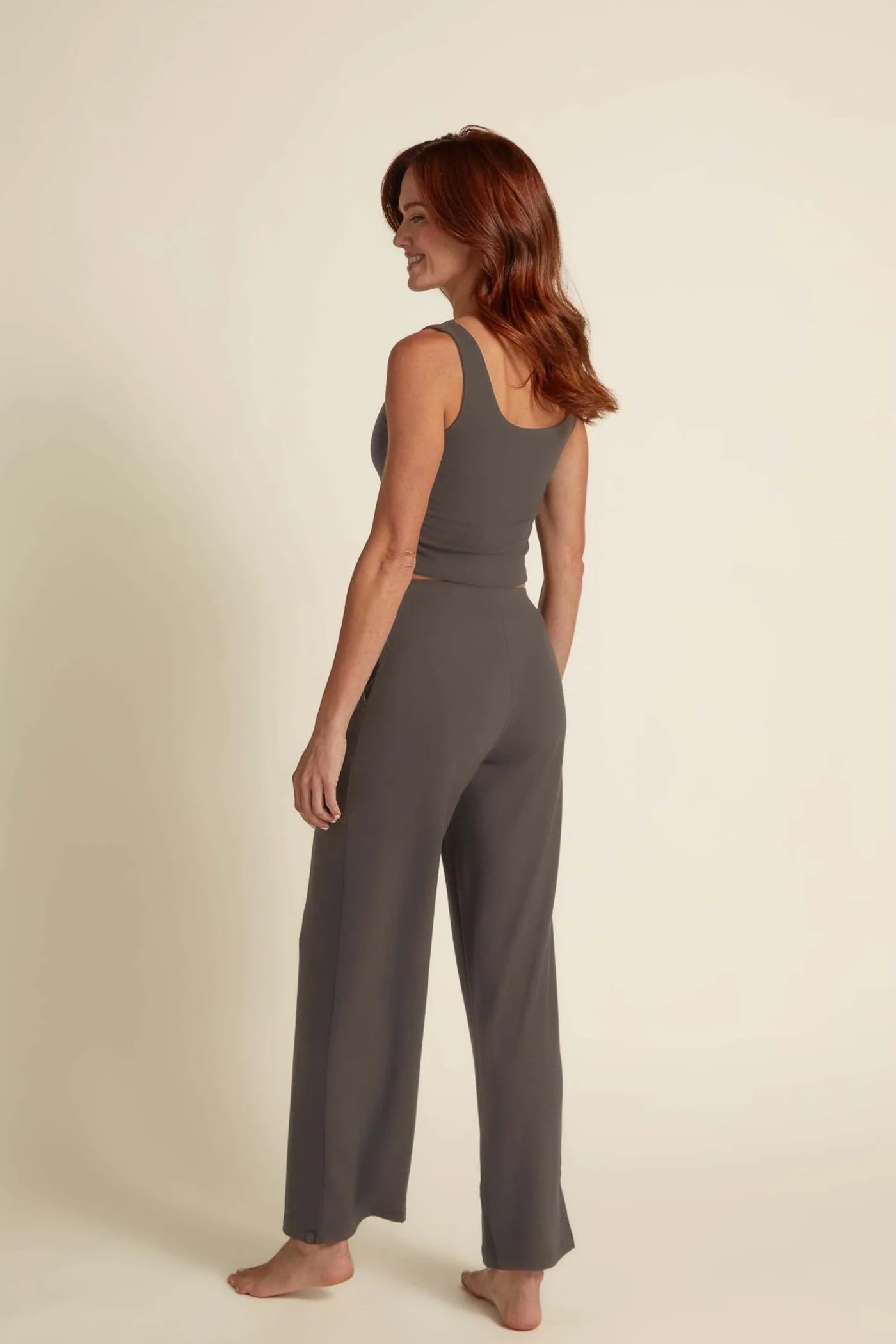 Straight Leg Pant Soft Grey