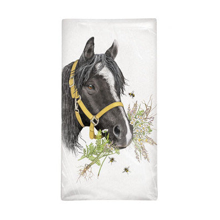 Yellow Bridle Horse Towel