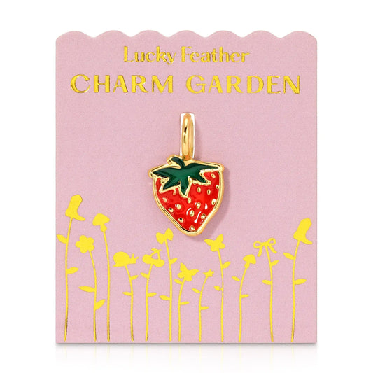 Strawberry Charm Garden Gold Charm