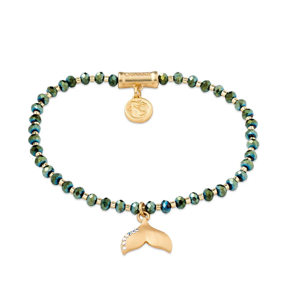 Twinkle Stretch Bracelet Deep Teal Tail