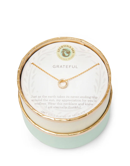 Sea La Vie Necklace 18" Grateful/Ring Gold
