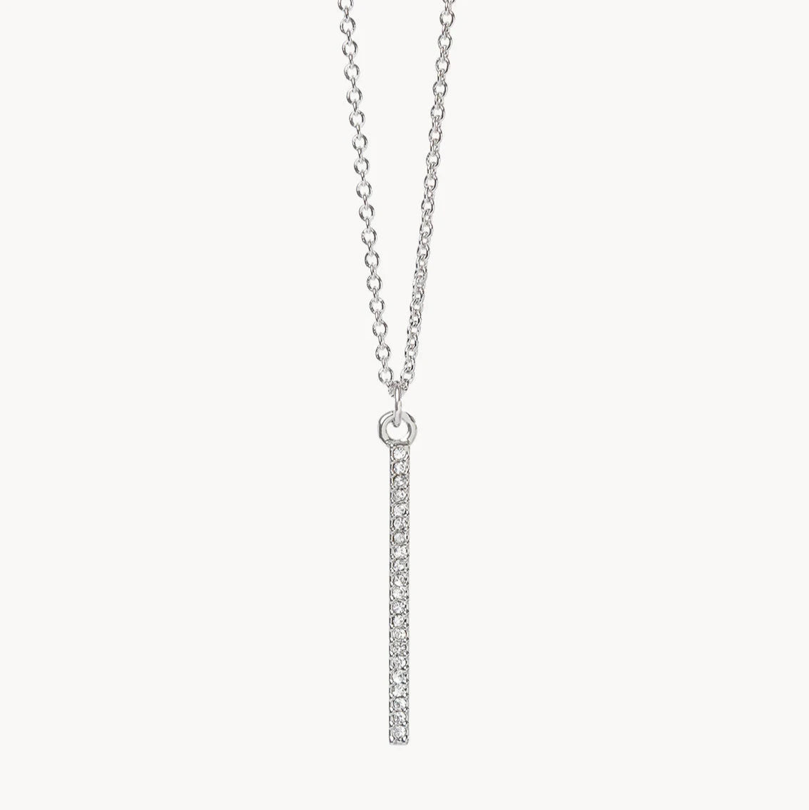 Sea La Vie Necklace 18" Unstoppable/Vertical Bar Silver