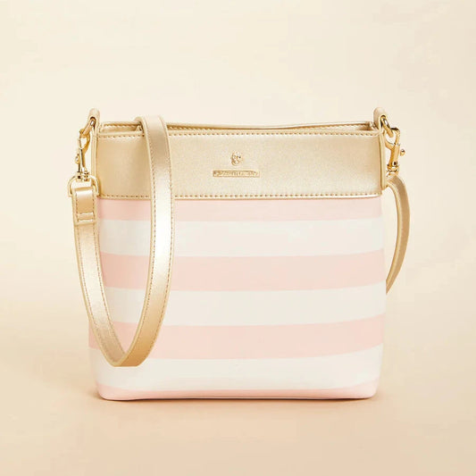 Hipster Crossbody Pink Stripe