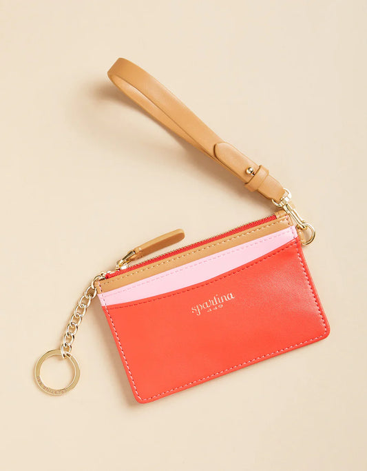 Slimcard Coinpurse Pink Red Color Block