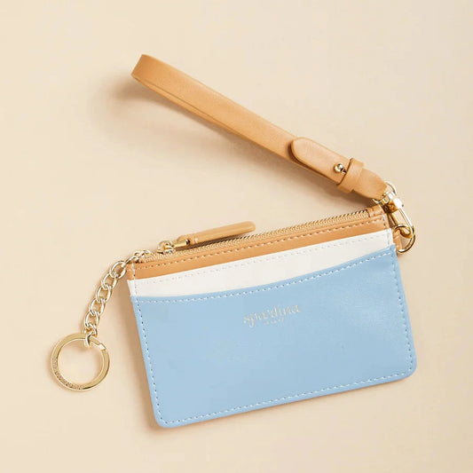 Slimcard Coinpurse Blue Cream Color Block