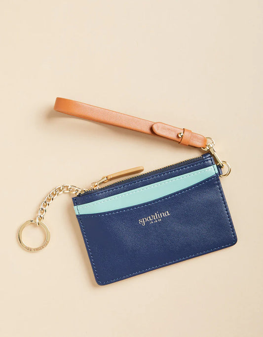 Slimcard Coinpurse Navy Seafoam Color Block