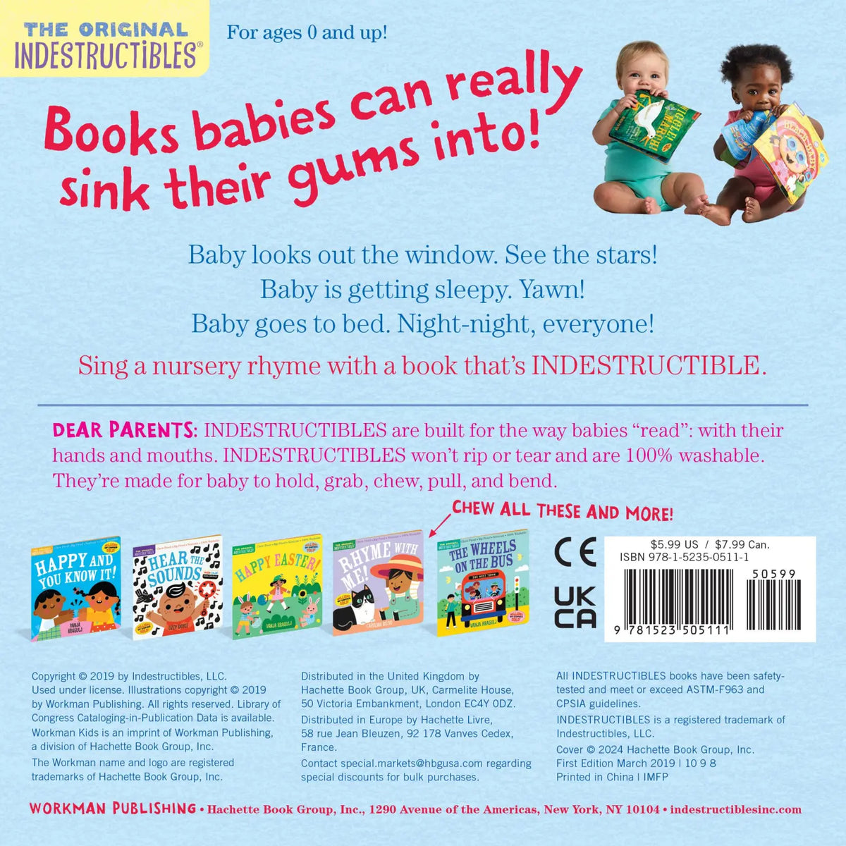 Indestructibles: Twinkle, Twinkle, Little Star Book