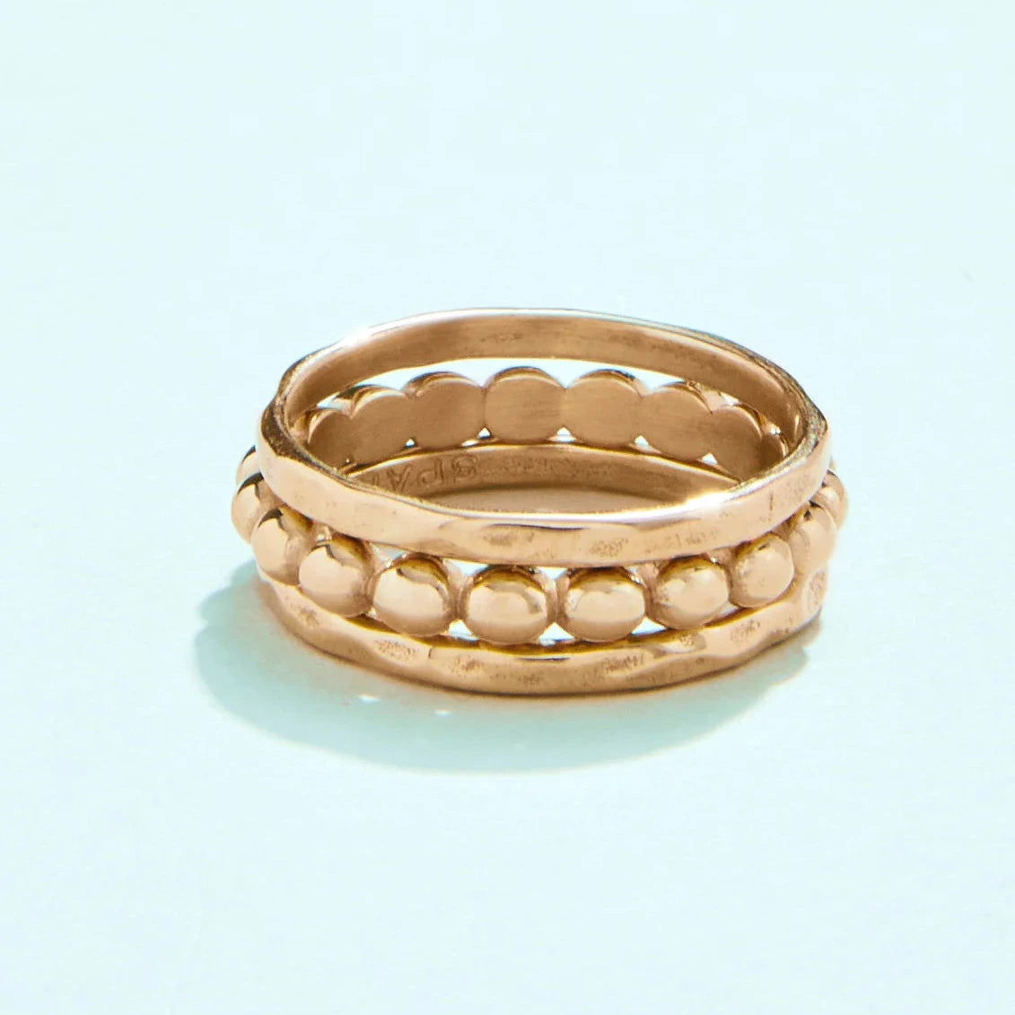 Shelter Cove Gold Ring Stack