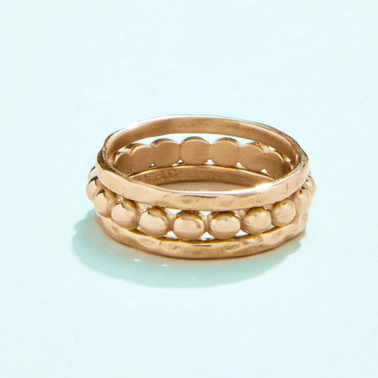 Shelter Cove Gold Ring Stack