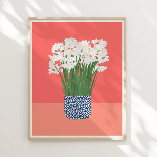 Paperwhites Art FRAMED