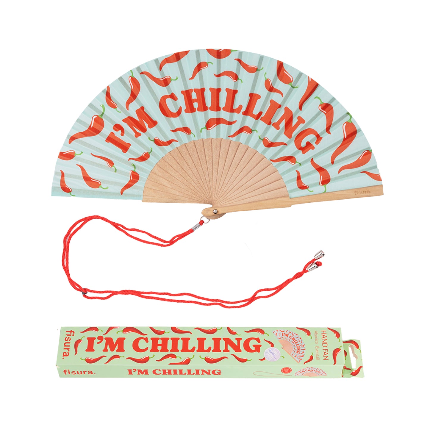 I'm Chilling Mint Hand Fan