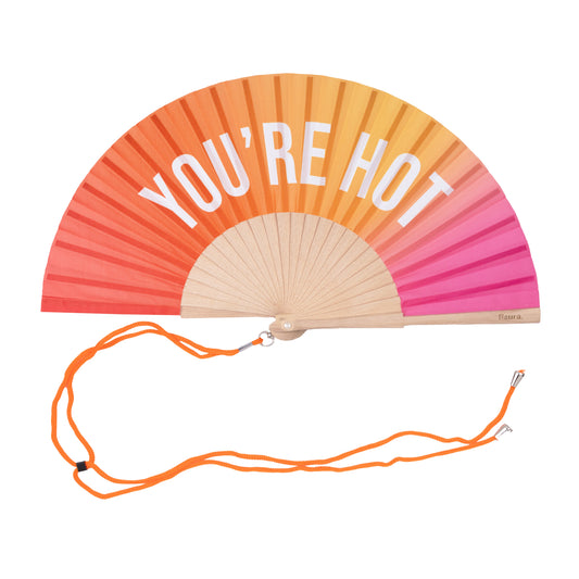 You Are Hot Gradient Hand Fan