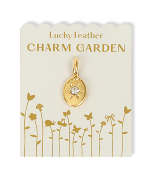 Charm Garden Gold Charm Birthstone April