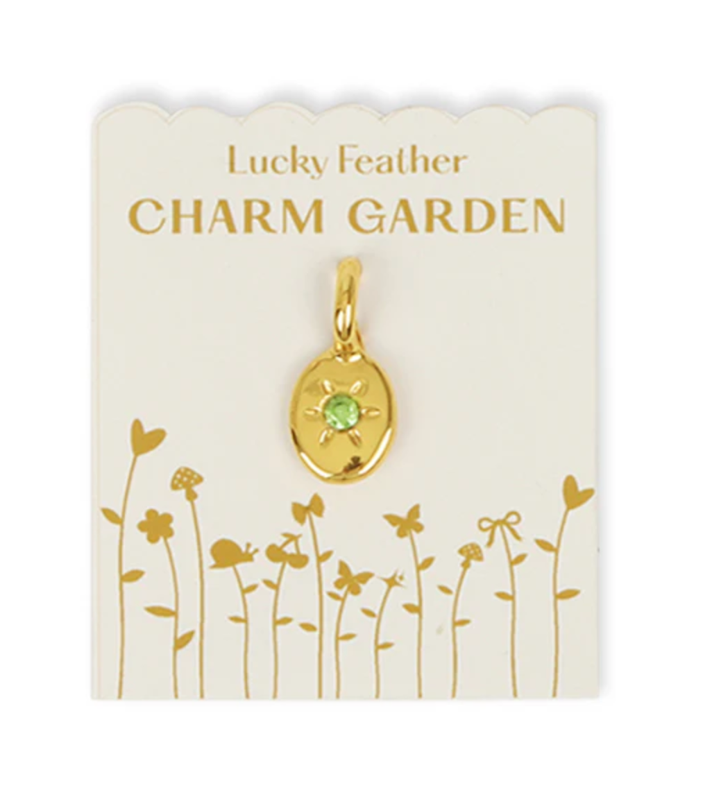 Charm Garden Gold Charm Birthstone August