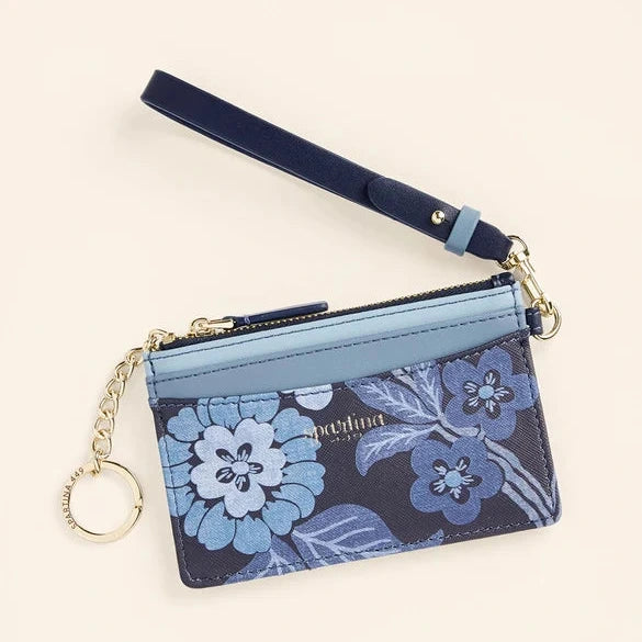 Slimcard Coinpurse Japonica Floral Navy