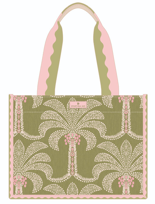 Trim Tote Green Palms