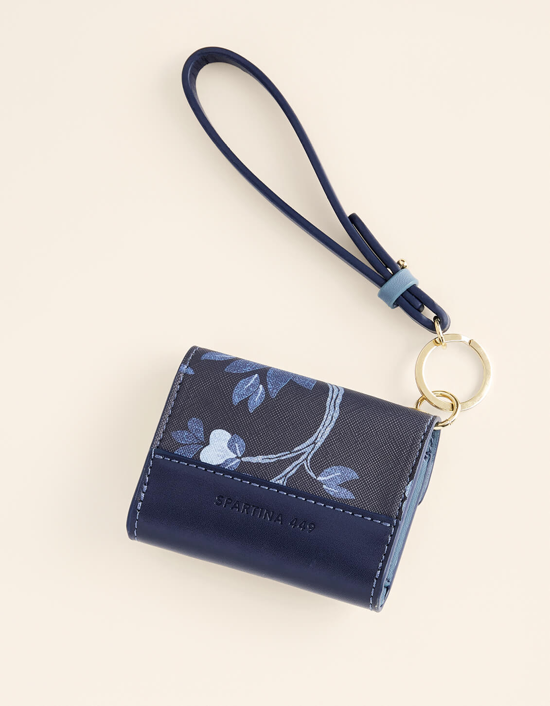 Envelope Mini Wristlet Japonica Floral Navy
