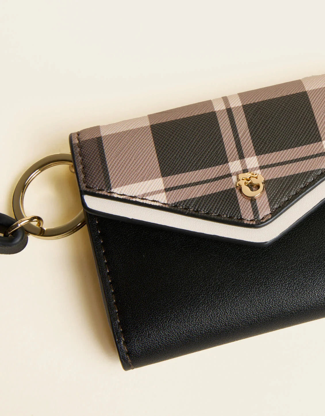 Envelope Mini Wristlet Tabby Plaid