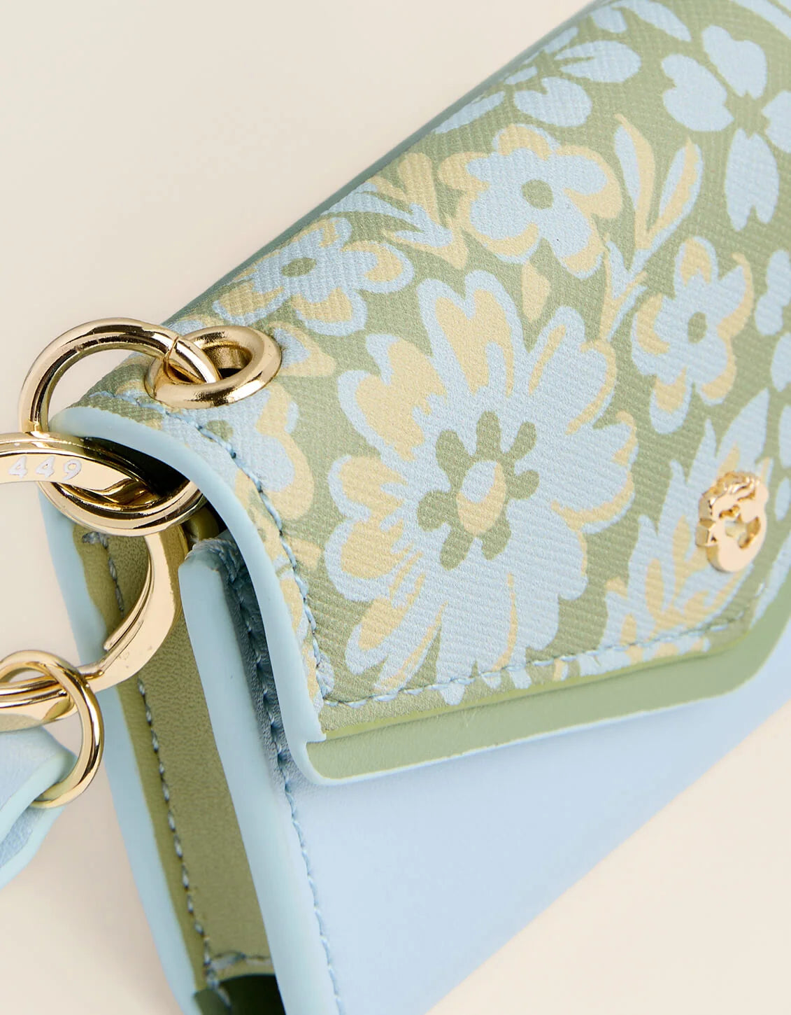 Envelope Mini Wristlet Heritage Scroll