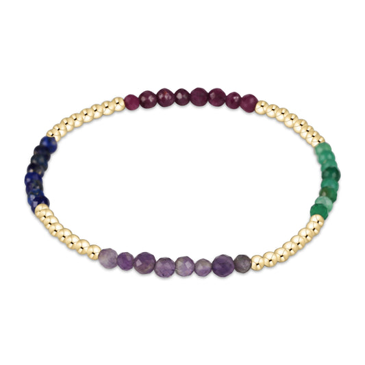 Blissful Pattern 2.5mm Bead Bracelet Hot Mess