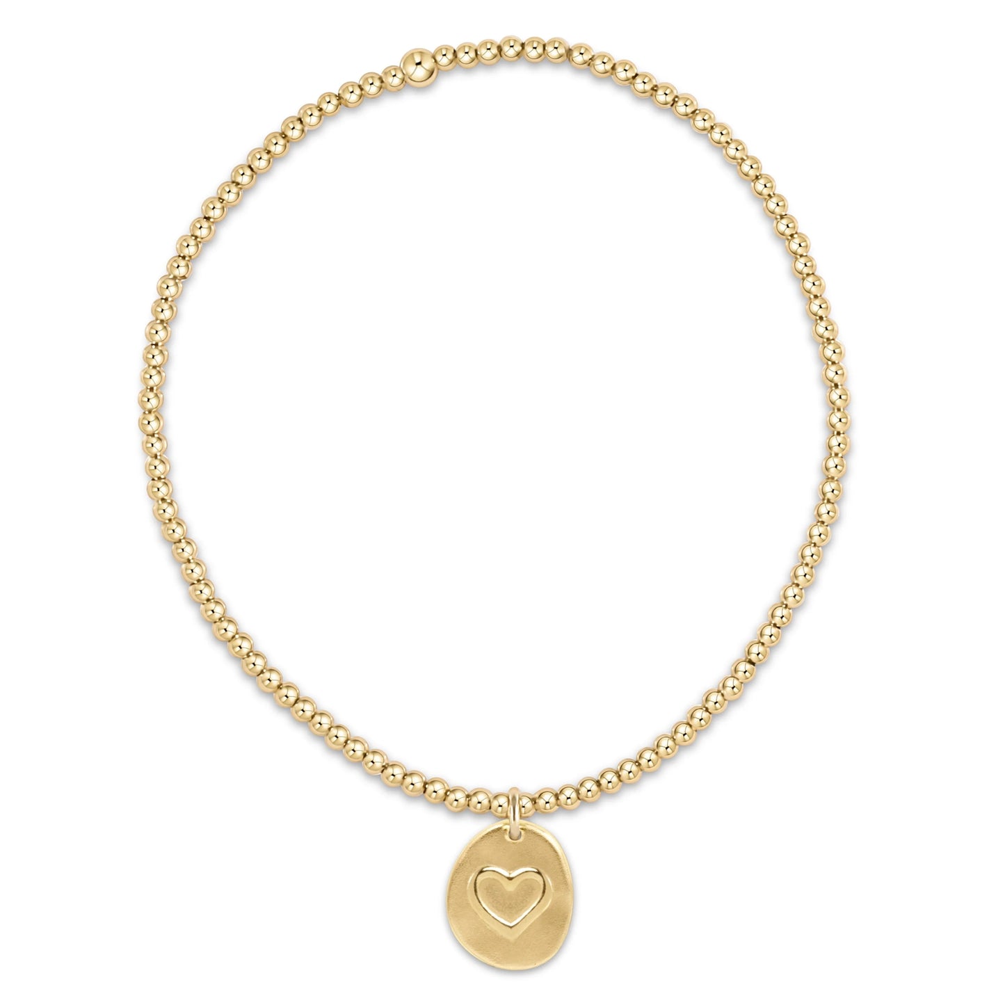 Classic Gold 2mm Bracelet - Inspire Love Small Gold Disc