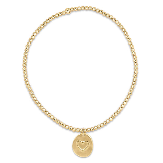 Classic Gold 2mm Bracelet - Inspire Love Small Gold Disc