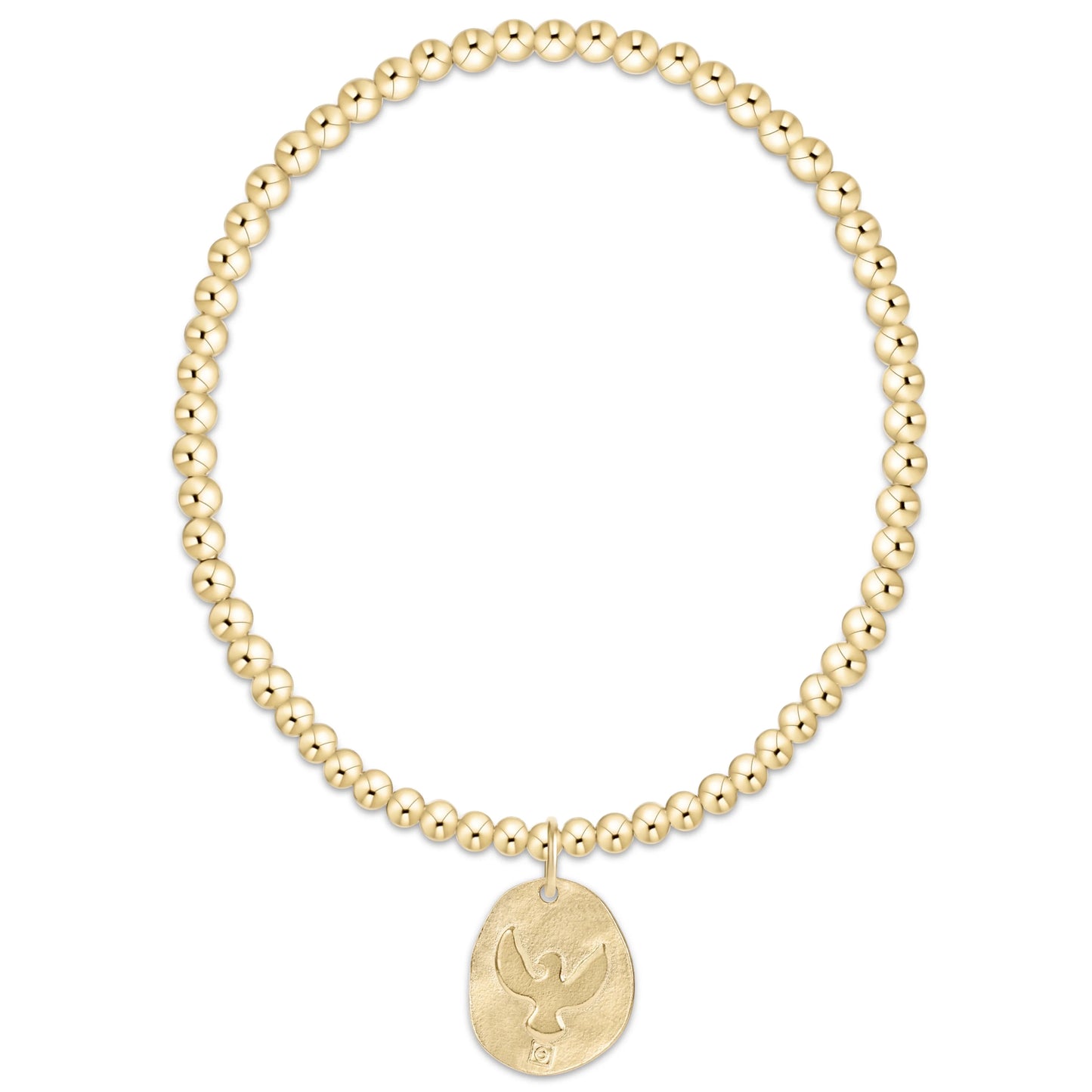 Classic Gold 3mm Bracelet - Inspire America Gold Disc