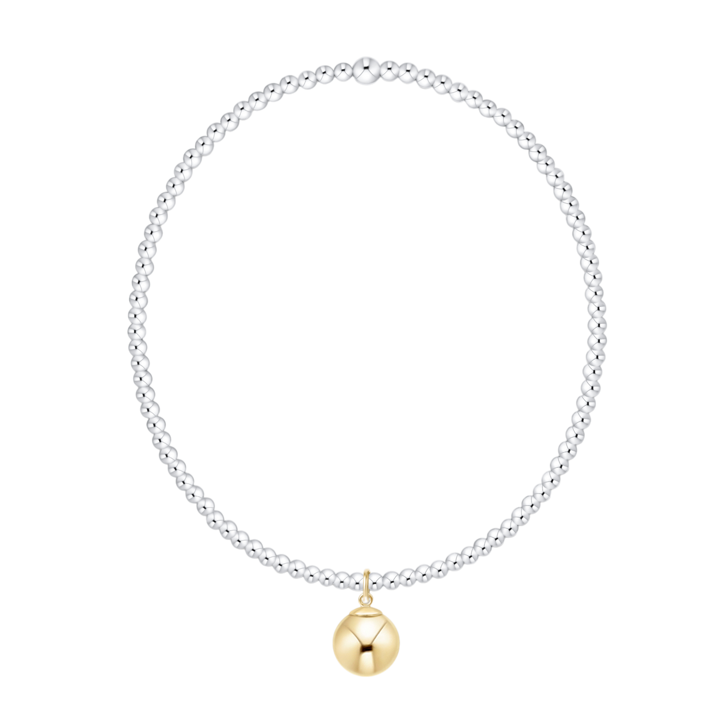 Classic Mixed Metal 2mm Bracelet Classic Gold 8mm