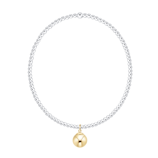 Classic Mixed Metal 2mm Bracelet Classic Gold 8mm