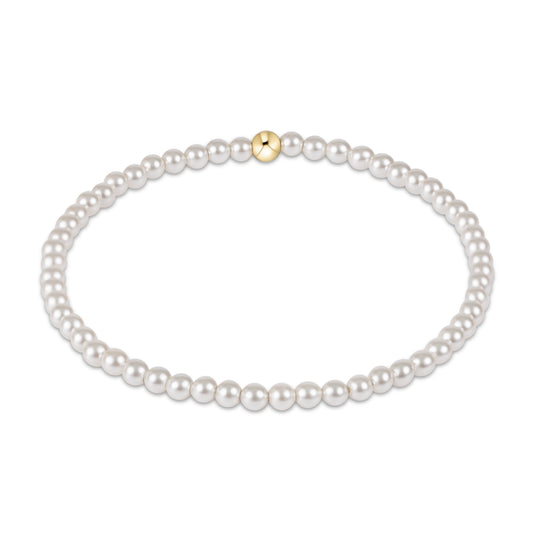Extends Classic Pearl 3mm Bead Bracelet