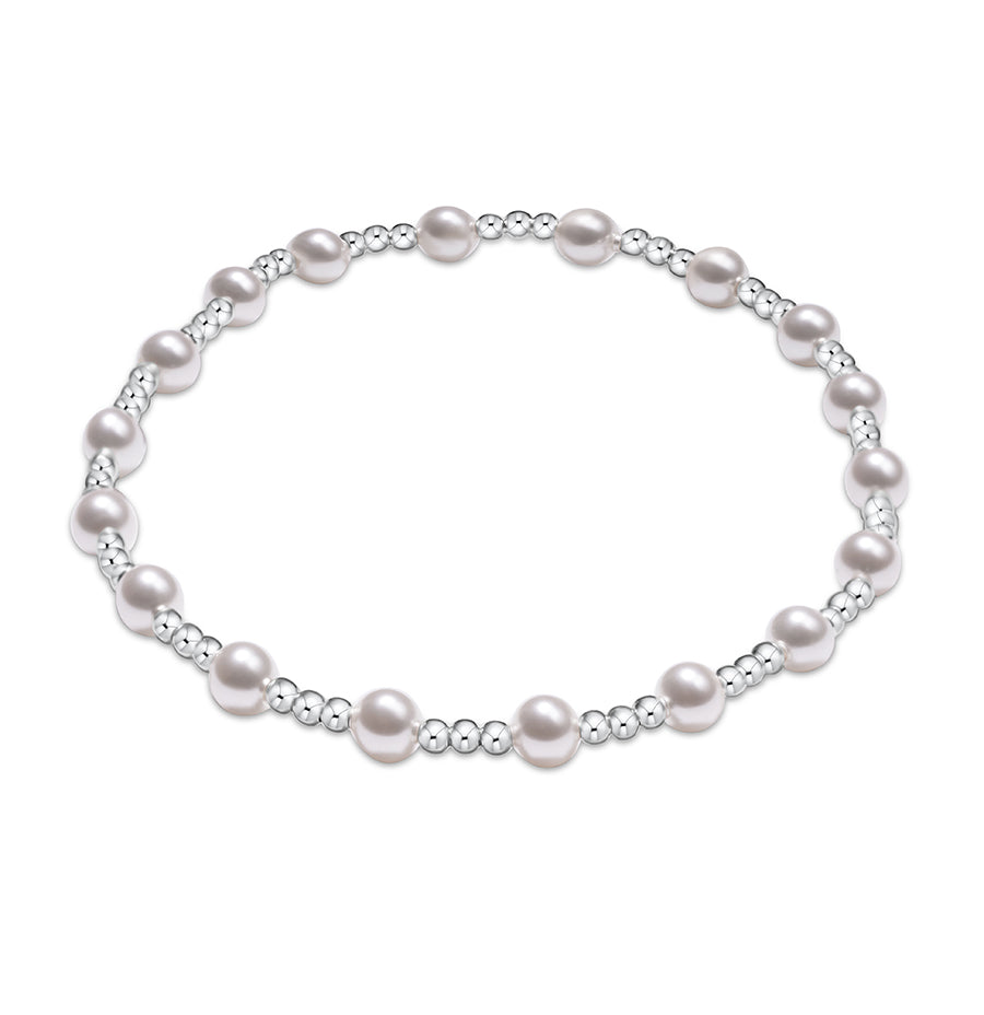 Signature Pearl 4mm Sterling Bracelet