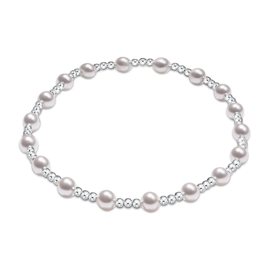 Signature Pearl 4mm Sterling Bracelet