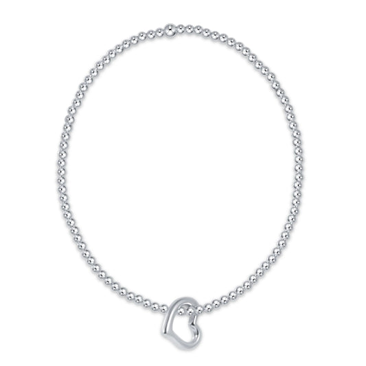 Classic Sterling 2.5mm Bracelet - Love Sterling Charm