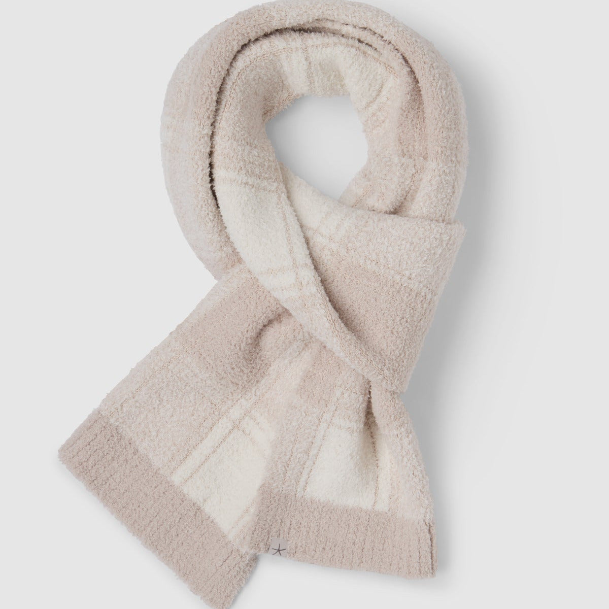 CozyChic® Cotton Buffalo Plaid Scarf Stone Multi