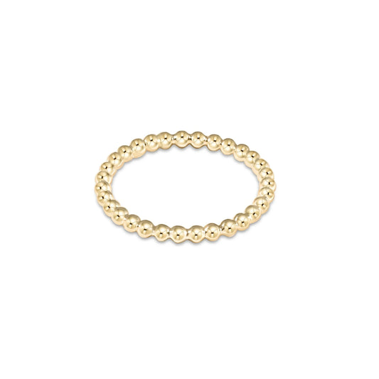 Classic Gold 2mm Bead Ring